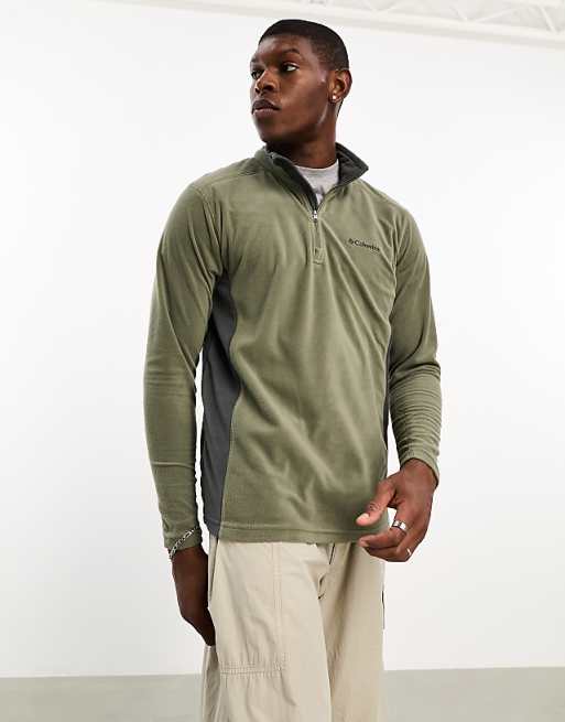 Columbia Klamath II half zip fleece in khaki