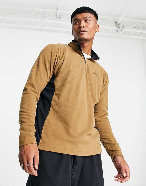 Columbia Klamath Range II half zip fleece in brown