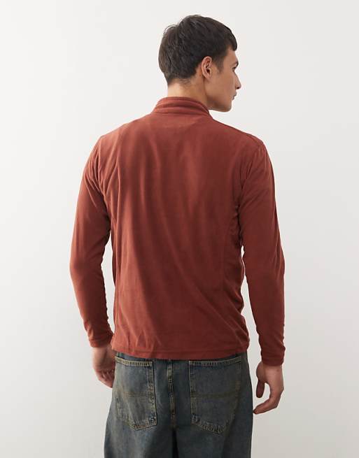 Columbia Klamath Range II Half Zip Fleece In Burgundy