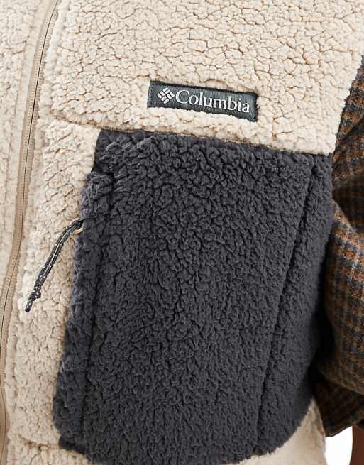 Columbia Mountainside Heavyweight Fleece Gilet In Stone