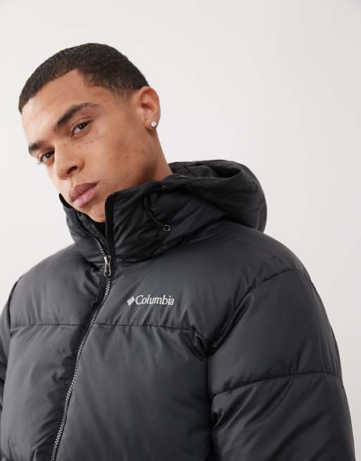 Columbia Puffect II Hooded Jacket In Black