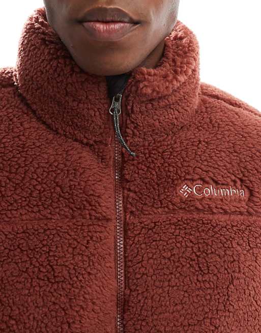 Columbia Puffect III Jacket In Burgundy