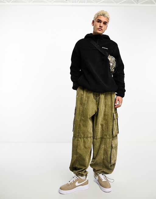 Columbia Rugged Ridge III Fleece Hoodie In Black