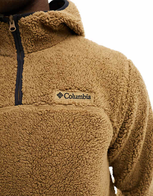 Columbia Rugged Ridge III Fleece Hoodie In Brown