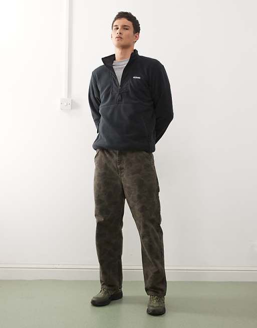 Columbia Sequoia Grove Half Zip Fleece In Black