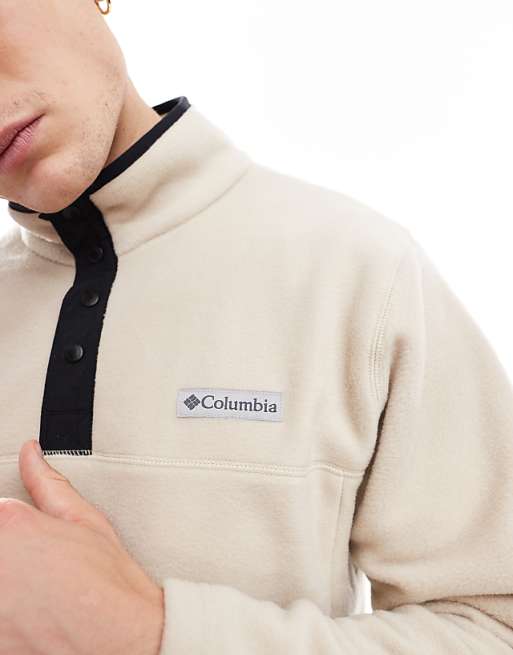 Columbia Steens Mountain II Half Snap Fleece In Cream
