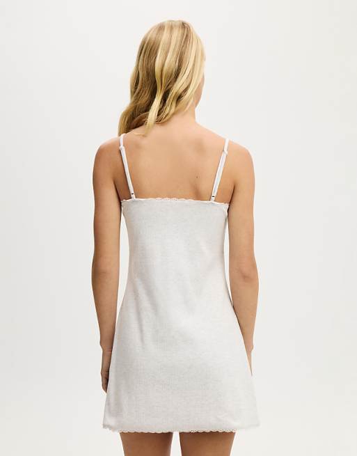 Cotton On 90 S Cami Nightie In Grey