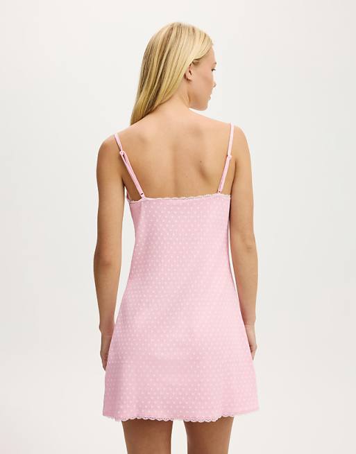 Cotton On 90 S Cami Nightie In Pink