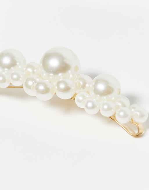 Easilocks Pearl Collection Fahion Hair Slides 5 Pack