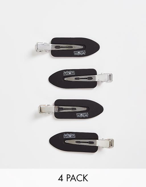 Easilocks Smooth Styling Clips 4 Pack - Black