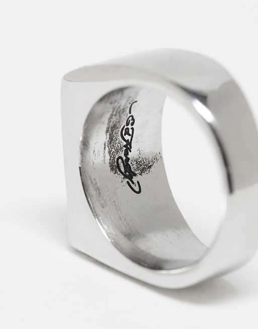 Ed Hardy Stanless Steel Dice Signet Ring