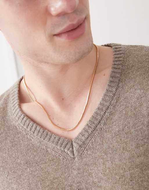 Faded Future chain necklace in gold