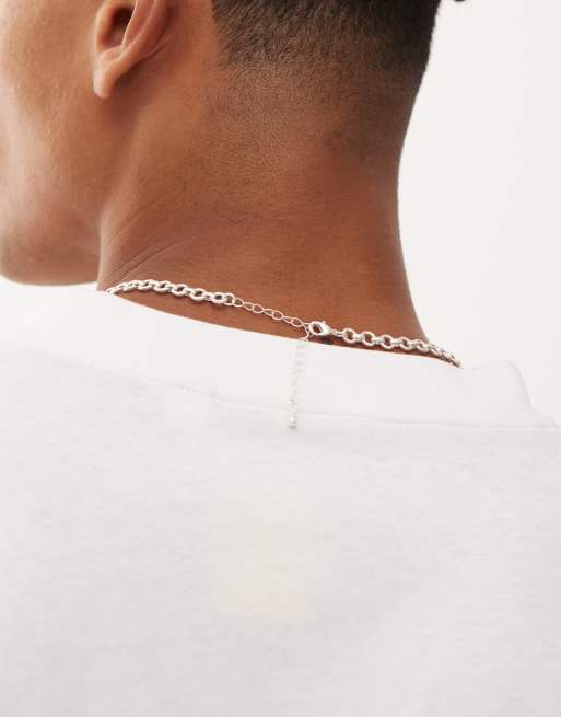 Faded Future Chain Necklace In Silver