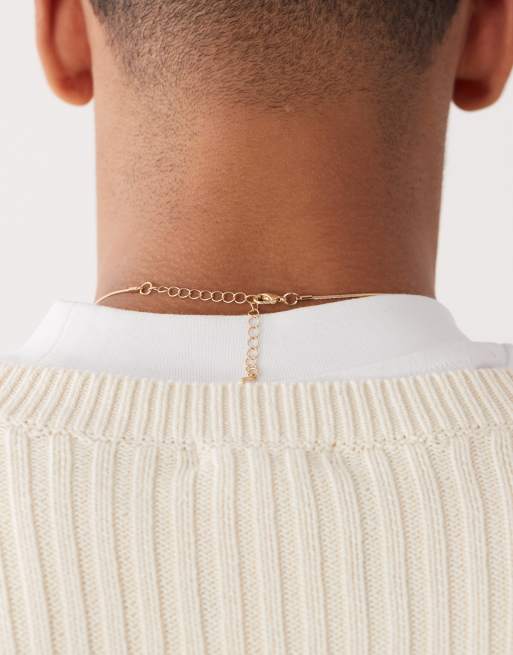 Faded Future Coin Pendant Necklace In Gold