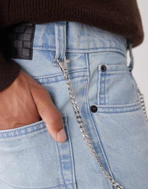 Faded Future Jeans Chain In Silver