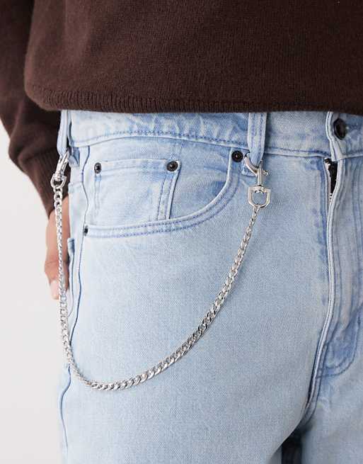 Faded Future jeans chain in silver