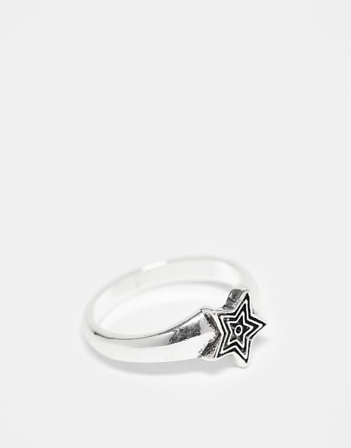 Faded Future star ring in silver