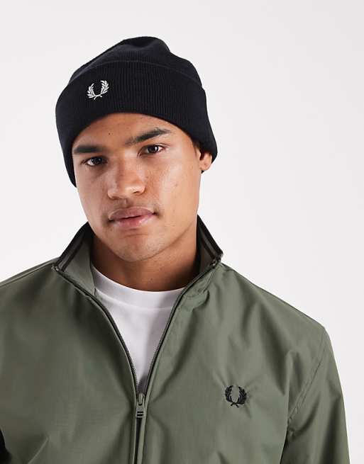 Fred Perry beanie in black
