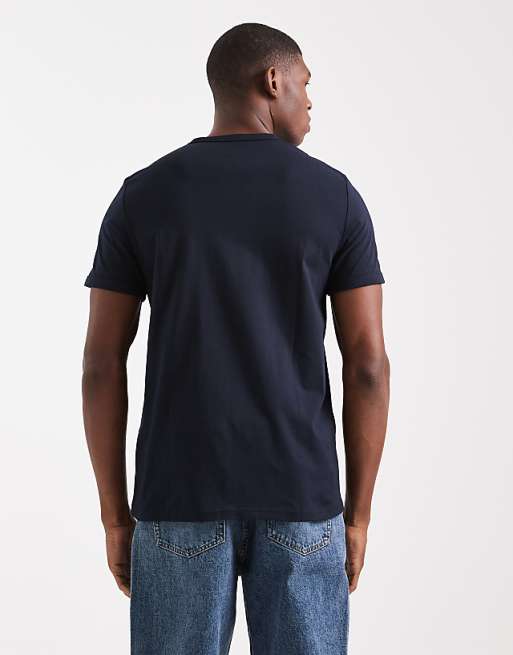 Fred Perry Ringer T-shirt In Navy