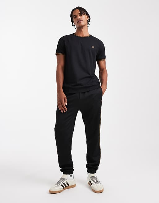 Fred Perry Twin Tipped T-shirt In Black