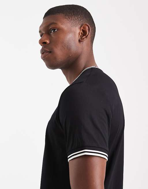 Fred Perry Twin Tipped T-shirt In Black