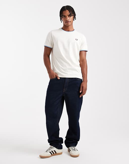 Fred Perry Twin Tipped T-shirt In White