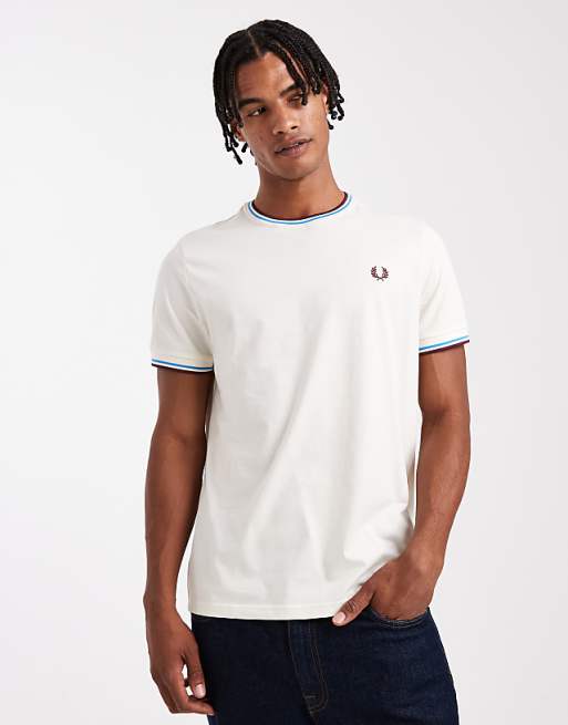 Fred Perry twin tipped t-shirt in white