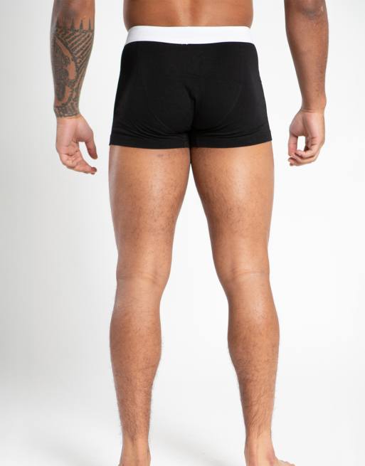 French Connection Pack Of 7 Cotton Boxers In Blue