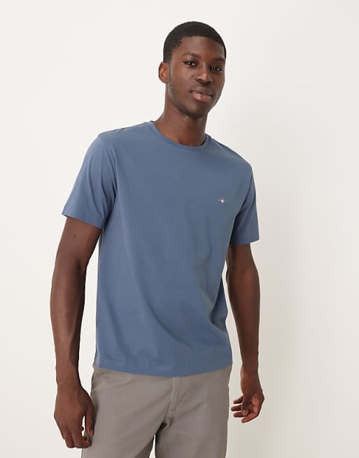GANT archive shield logo t-shirt in blue
