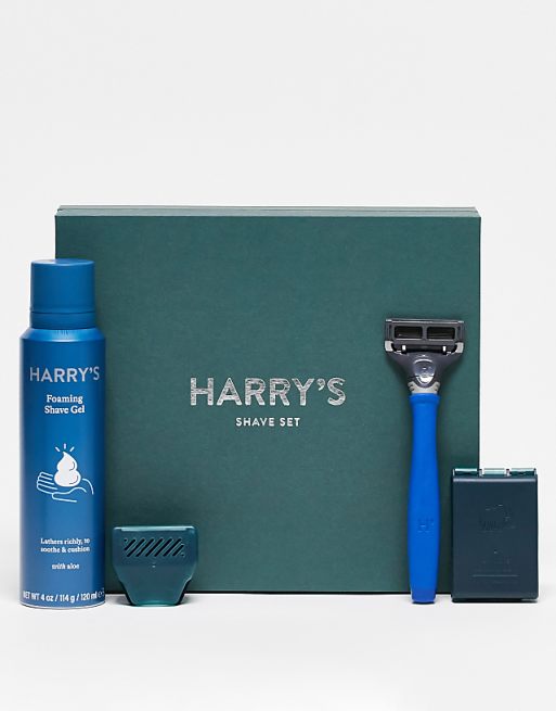 Harry's Navy Blue Truman Shave Set With Shave Gel