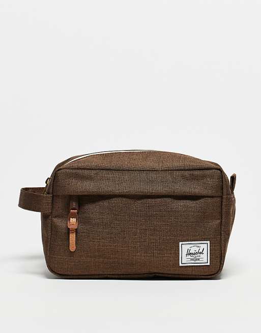 Herschel Supply Co chapter travel washbag in chocolate