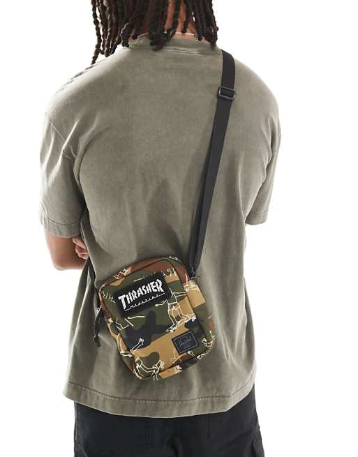 Herschel X Thrasher Heritage Crossbody Bag In Camo Print