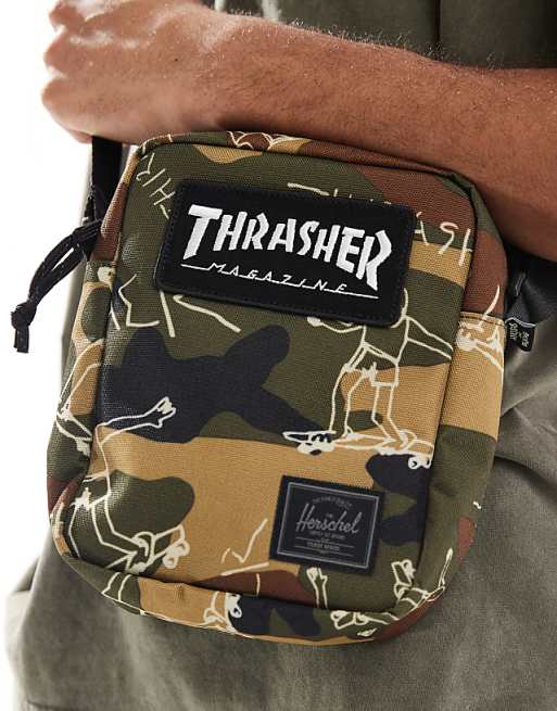 Herschel X Thrasher Heritage Crossbody Bag In Camo Print