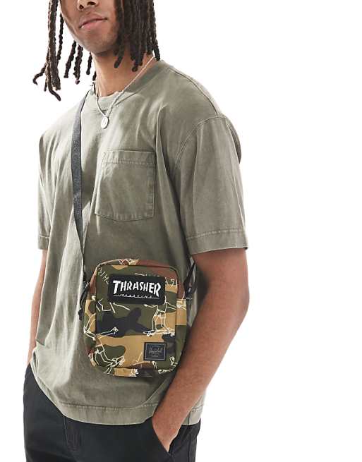 Herschel x Thrasher heritage crossbody bag in camo print