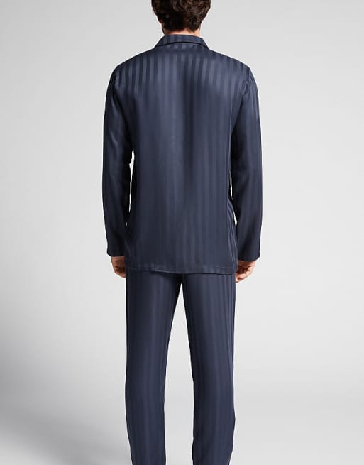 Intimissimi Long Modal Pyjamas In Dark Blue
