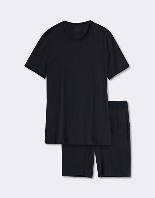 Intimissimi Short Superior Cotton Pyjamas In Midnight Blue