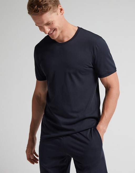 Intimissimi Short Superior Cotton Pyjamas In Midnight Blue