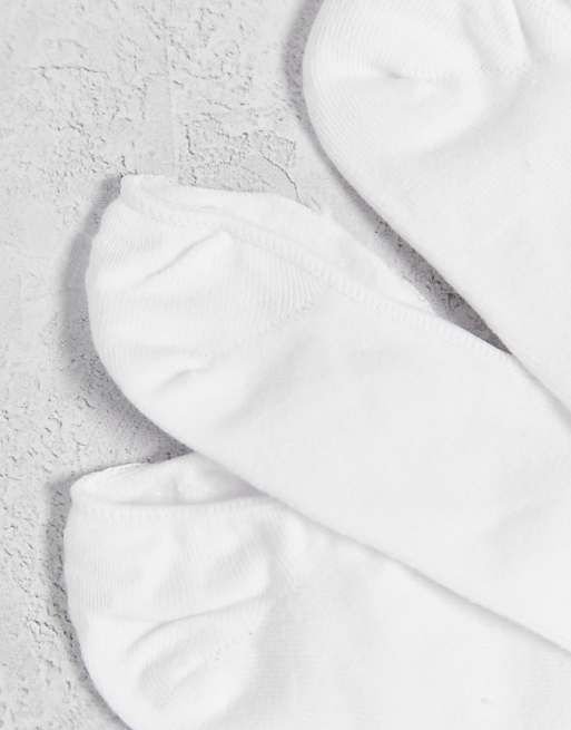 Jack & Jones 10 Pack Invisible Socks In White