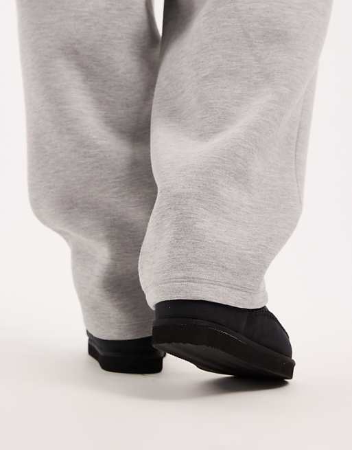 Jack & Jones Chunky Faux Suede Slipper Boot In Black