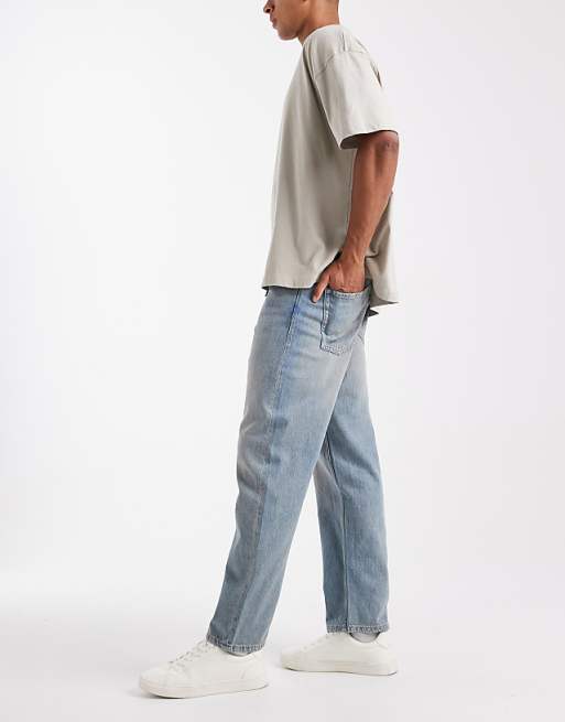 Jack & Jones Eddie Baggy Jeans In Blue