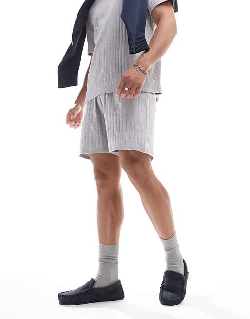 Jack & Jones faux suede moccasin slipper in navy