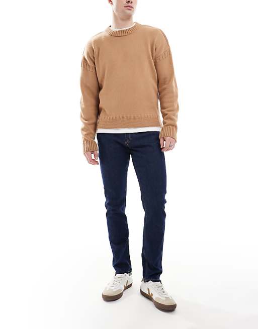 Jack & Jones Glenn slim fit jeans in dark blue wash