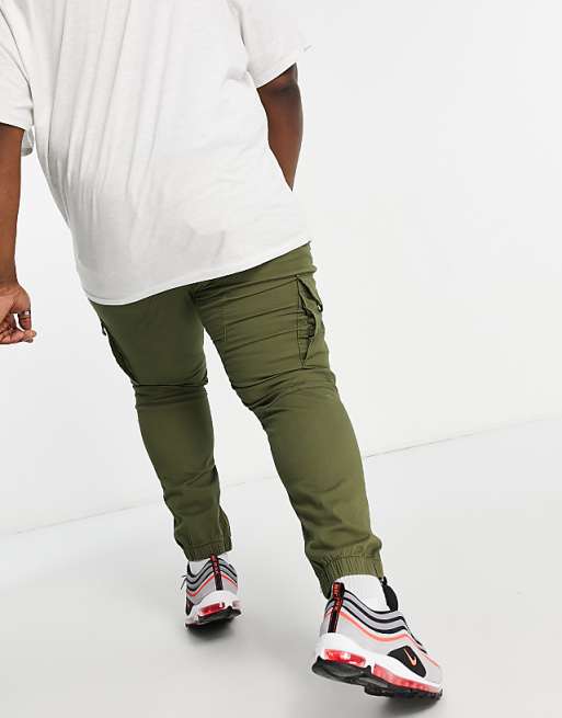 Jack & Jones Intelligence Cargo Trouser In Khaki