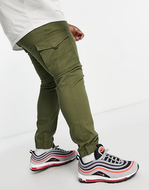 Jack & Jones Intelligence Cargo Trouser In Khaki