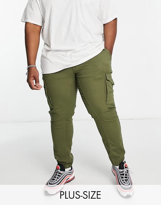 Jack & Jones Intelligence cargo trouser in khaki
