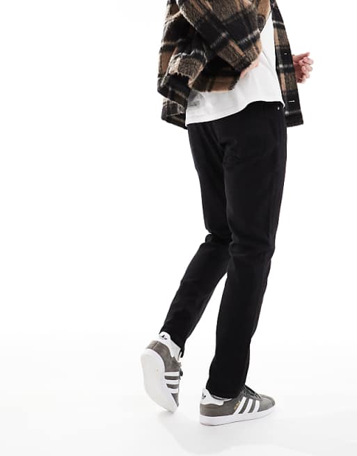 Jack & Jones Intelligence Glenn Slim Tapered Fit Jeans In Black