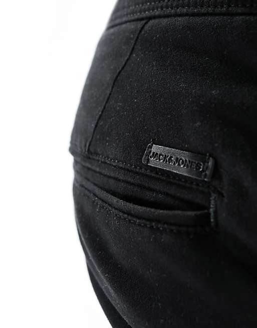 Jack & Jones Intelligence Slim Fit Chinos In Black