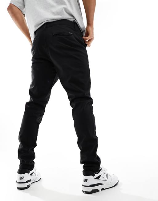 Jack & Jones Intelligence Slim Fit Chinos In Black