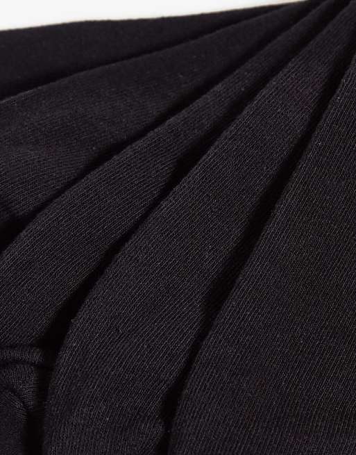 Jack & Jones Invisible Socks 5 Pack In Black