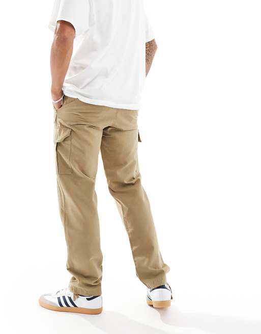 Jack & Jones Loose Fit Cargo Trouser In Beige